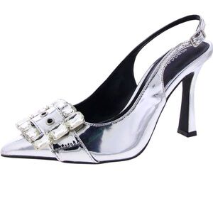 Silver rhinestones METALLIC shiny  NEW MADDEN GIRL G-CARLY WOMEN'S CHA CHA PUMP